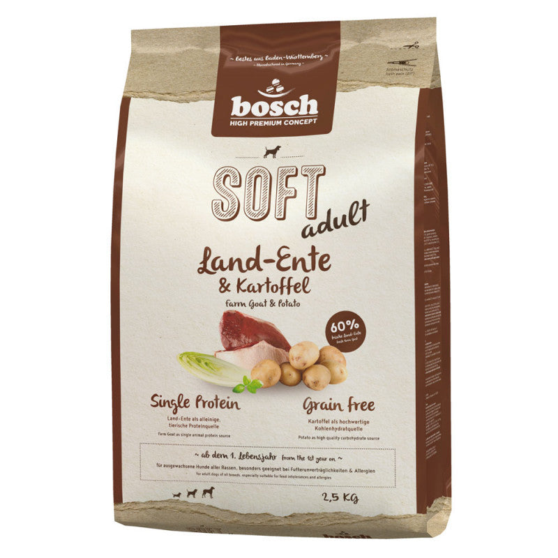 Bosch SOFT Land-Ente & Kartoffel – 2,5 kg