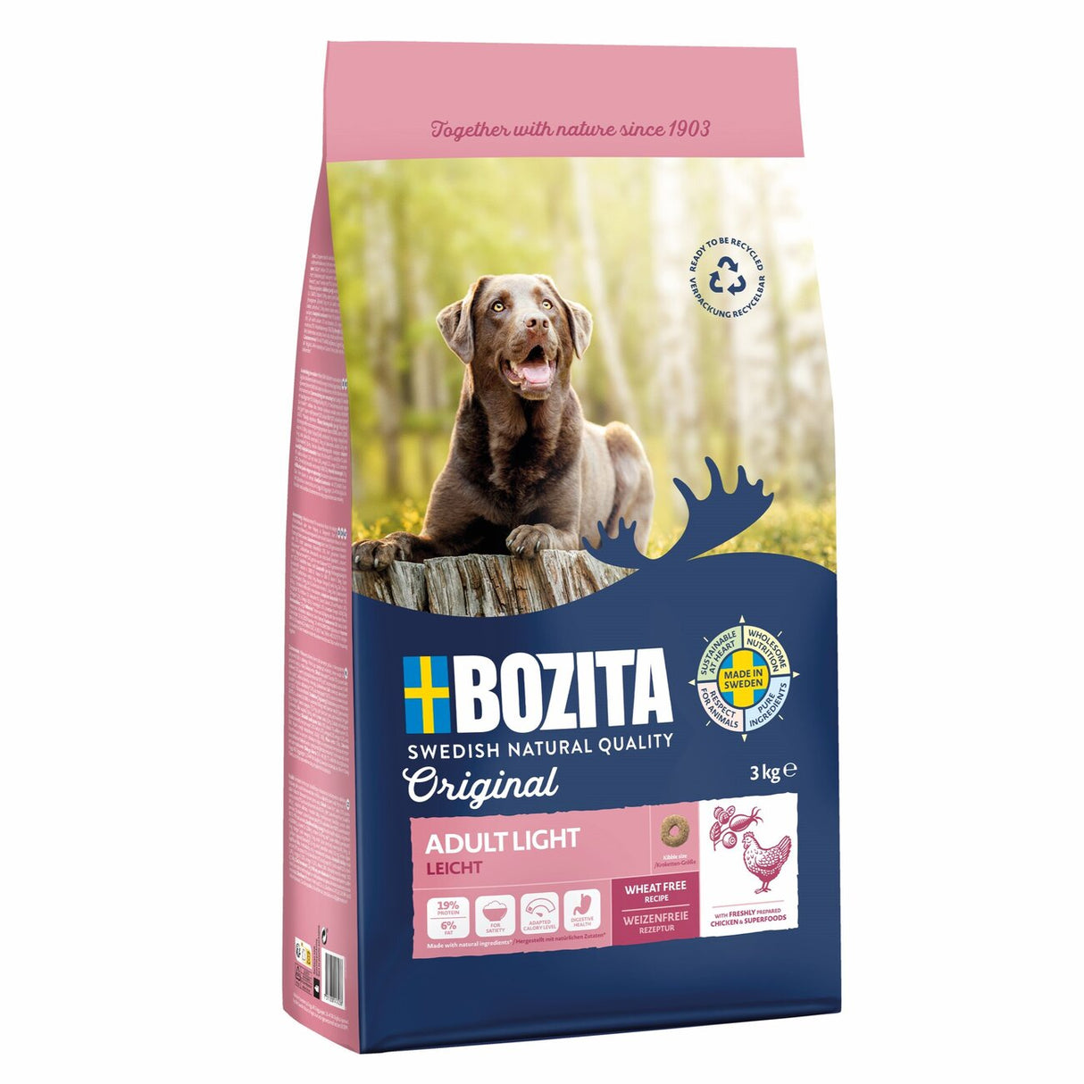 Bozita Original Adult Light Hundefutter – 3 kg