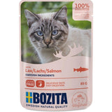 Bozita Pouch Katzenfutter Häppchen in Soße – Lachs 12 x 85g
