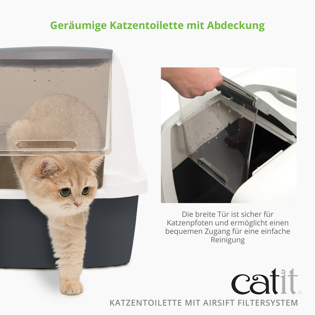 Catit Katzentoilette mit Abdeckung