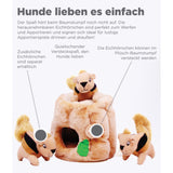 Hide-A-Squirrel Eichhörnchen Hundespielzeug Größe: L