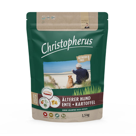 Älterer Hund Ente + Kartoffel