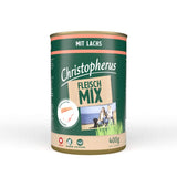 Christopherus Hundefutter Dose Fleischmix – mit Lachs 6x400g