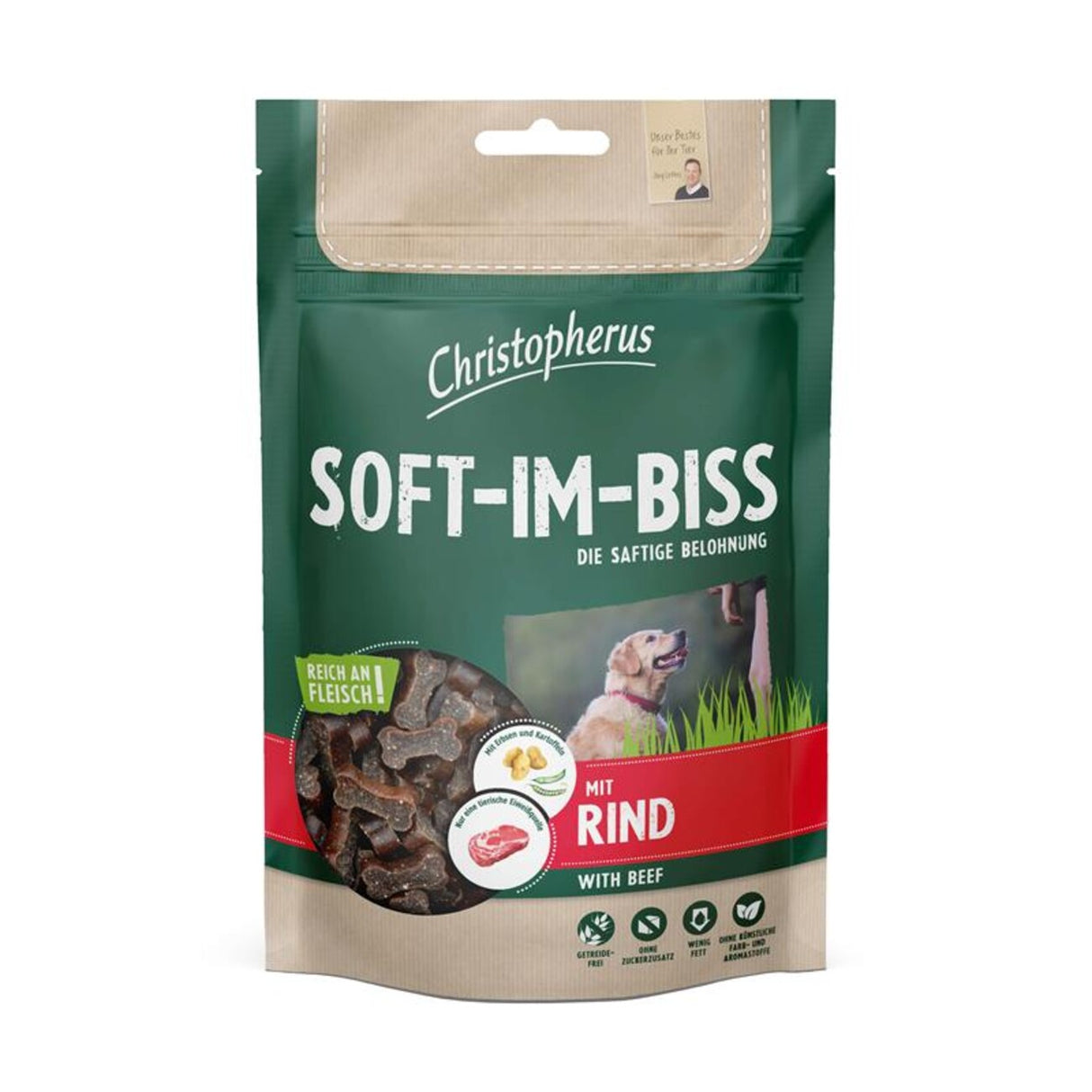 Christopherus Hundesnacks Soft-Im-Biss mit Rind