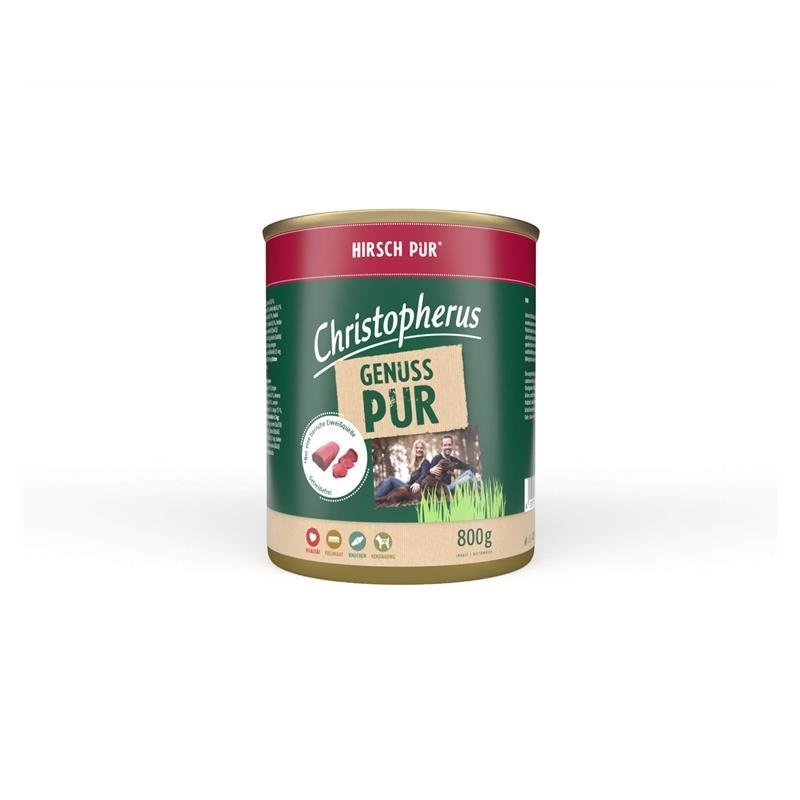 Nassfutter Pur – Hirsch 6x800g