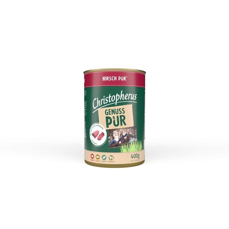 Nassfutter Pur – Hirsch 6x400g