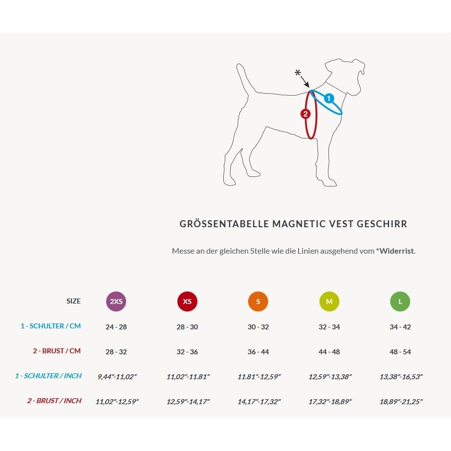 Curli Magnetic Vest Geschirr Air Mesh