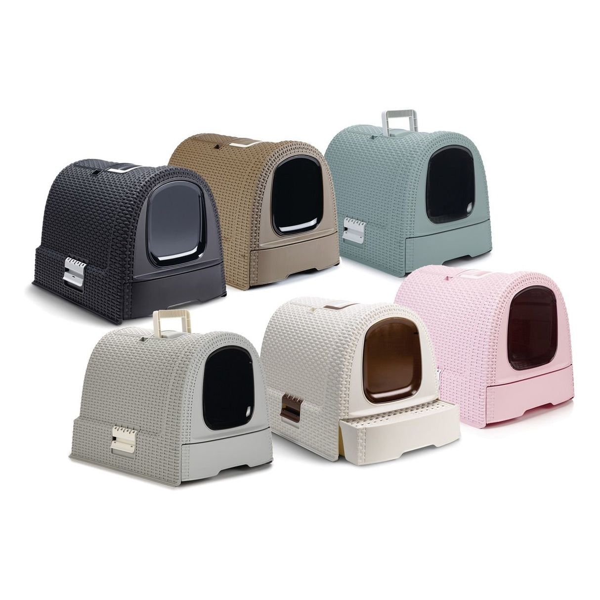 Curver Petlife Katzentoilette Style in Rattan Optik
