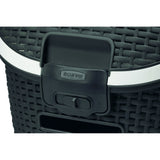 Curver Transportbox Transportkorb Reisekorb – anthrazit, L: 51 cm B: 38 cm H: 33 cm