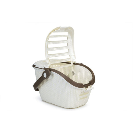 Curver Transportbox Transportkorb Reisekorb – weiss, L: 51 cm B: 38 cm H: 33 cm
