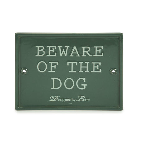 Beware of the Dog Keramikschild