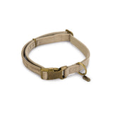 Designed by Lotte Hundehalsband Velura – grau  - 25 mm, L: 48 - 70 cm