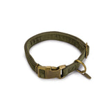 Designed by Lotte Hundehalsband Velura – grün  - 25 mm, L: 48 - 70 cm
