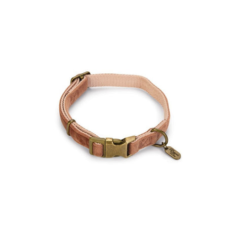 Designed by Lotte Hundehalsband Velura – pink  - 20 mm, L: 35 - 50 cm