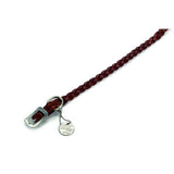 Designed By Lotte Lederhalsband für Hunde geflochten