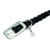 Designed By Lotte Lederhalsband für Hunde geflochten