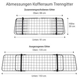 Universal Kofferraum Trenngitter