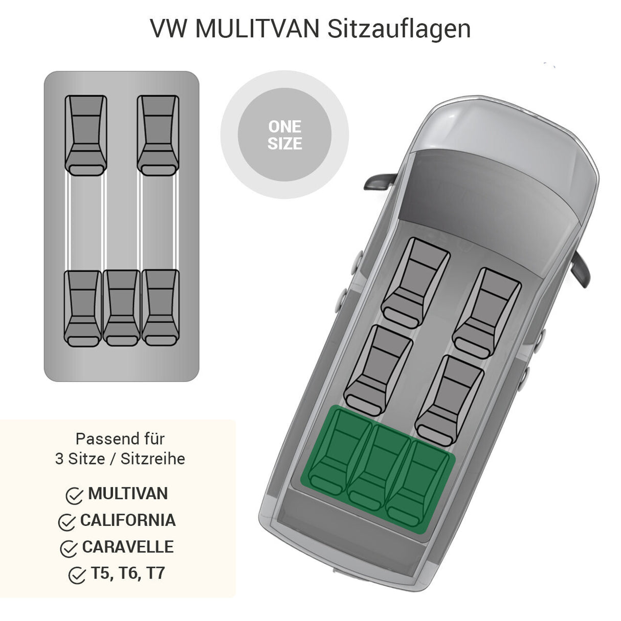 VW Multivan Sitzschutzauflage 3-Sitz