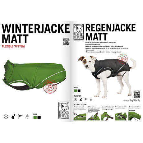 DogBite Hunde Winterjacke Matt