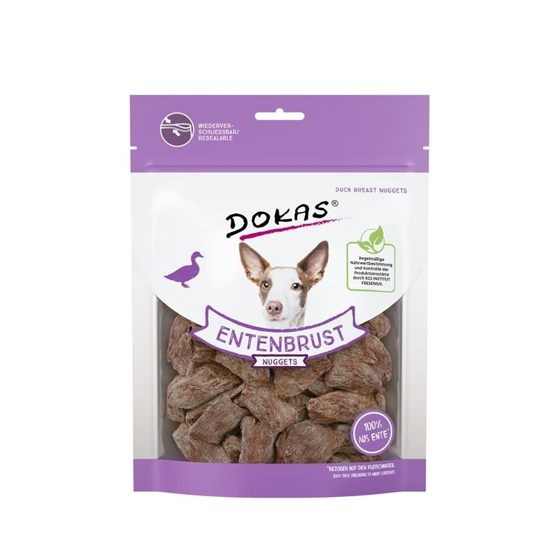 Dokas Hunde Snack Entenbrust Nuggets gefriergetrocknet – 110 g