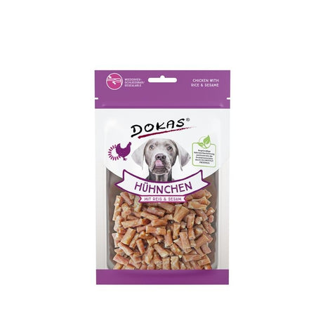 Dokas Hunde Snack Hühnchen mit Reis und Sesam – 70g