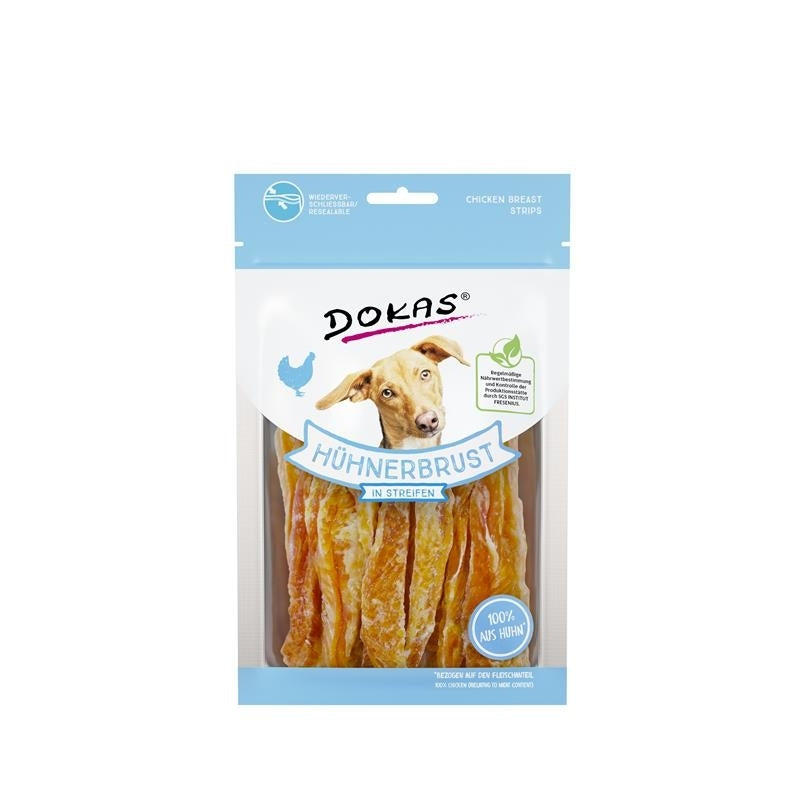 Hundesnack Hühnerbrust in Streifen – 70g