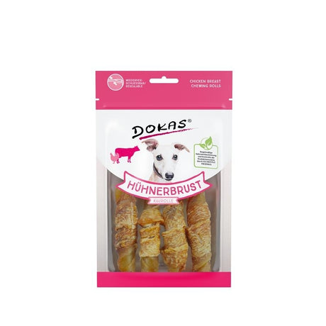 Dokas Hundesnack Hühnerbrust Kaurolle – 90 g