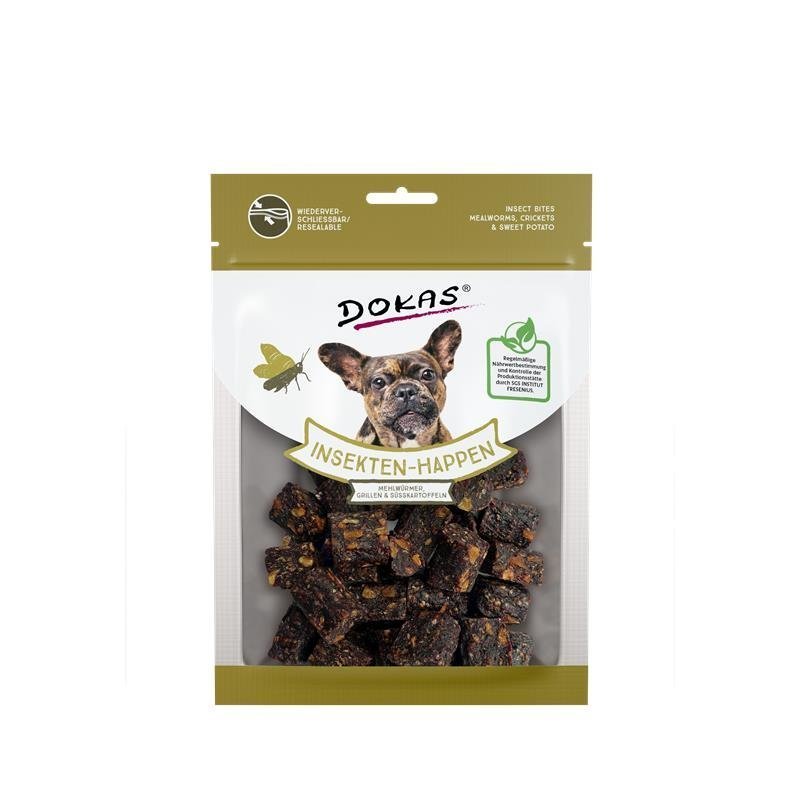 Insekten-Happen – Mehlwürmer, Grillen, Süßkartoffel, 100 g