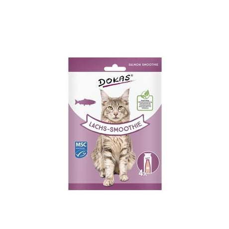 Katzensnack Smoothie – Lachs-Smoothie, 4 x 30 ml