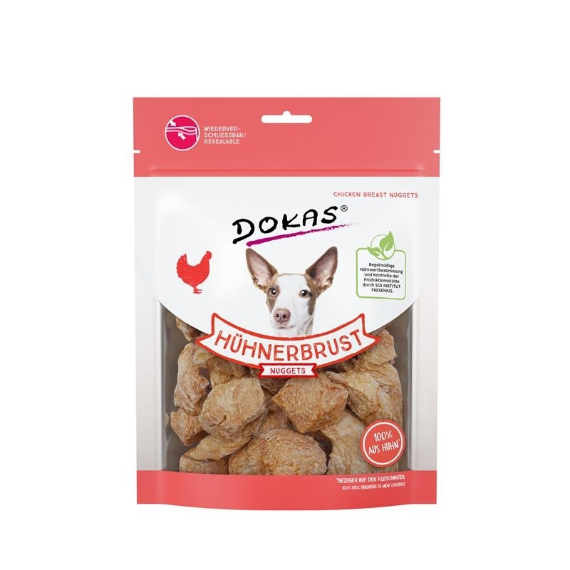 Dokas Snack Hühnerbrust Nuggets für Hunde – 110g