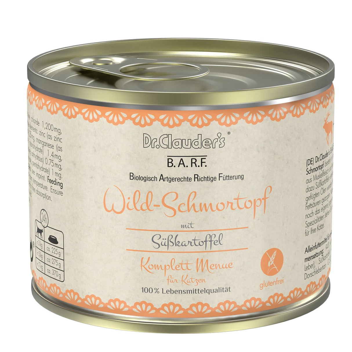Barf Cat Komplettmenü Wild Schmortopf – 6 x 200 g