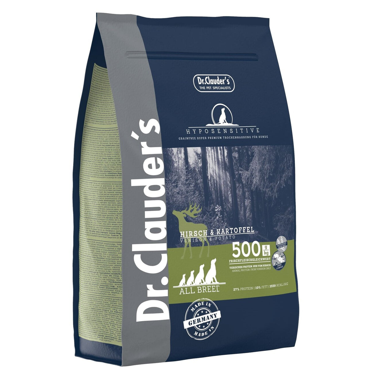 Hundefutter Hyposensitive Hirsch und Kartoffel – 3,5 kg