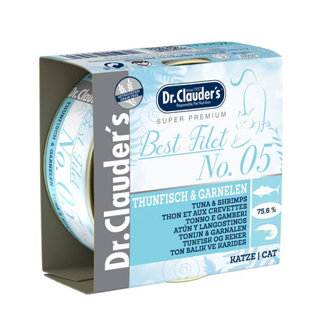 Katzenfutter Best Filet – No5: 24 x 70 g, Thunfisch und Garnelen