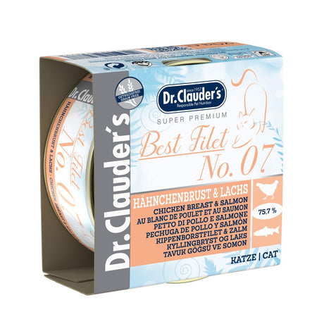 Katzenfutter Best Filet – No7: 24 x 70 g, Hähnchenbrust und Lachs