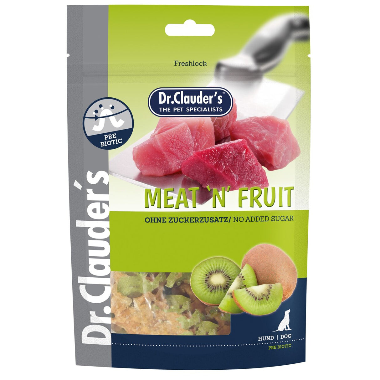 Meat'n'Fruit Hundesnacks – Kiwi & Hühnchen 80g