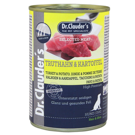 Selected Meat Pro Hair & Skin Hundefutter – Truthahn&Kartoffel 6x400g