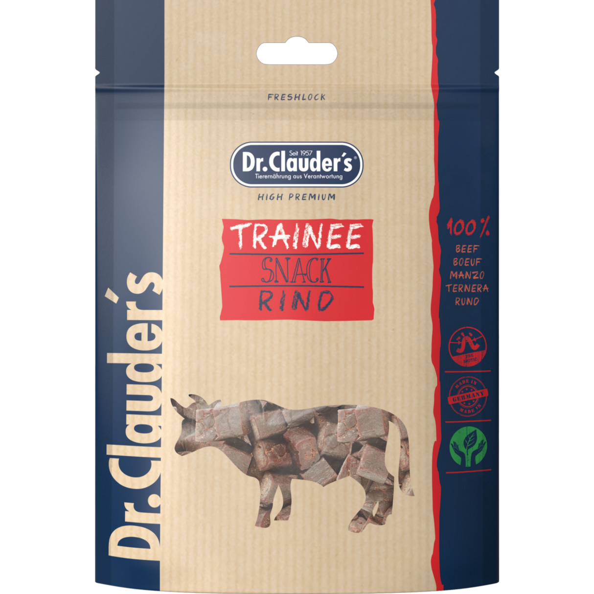 Dr. Clauders Trainee Snack Premium – Rind, 80g