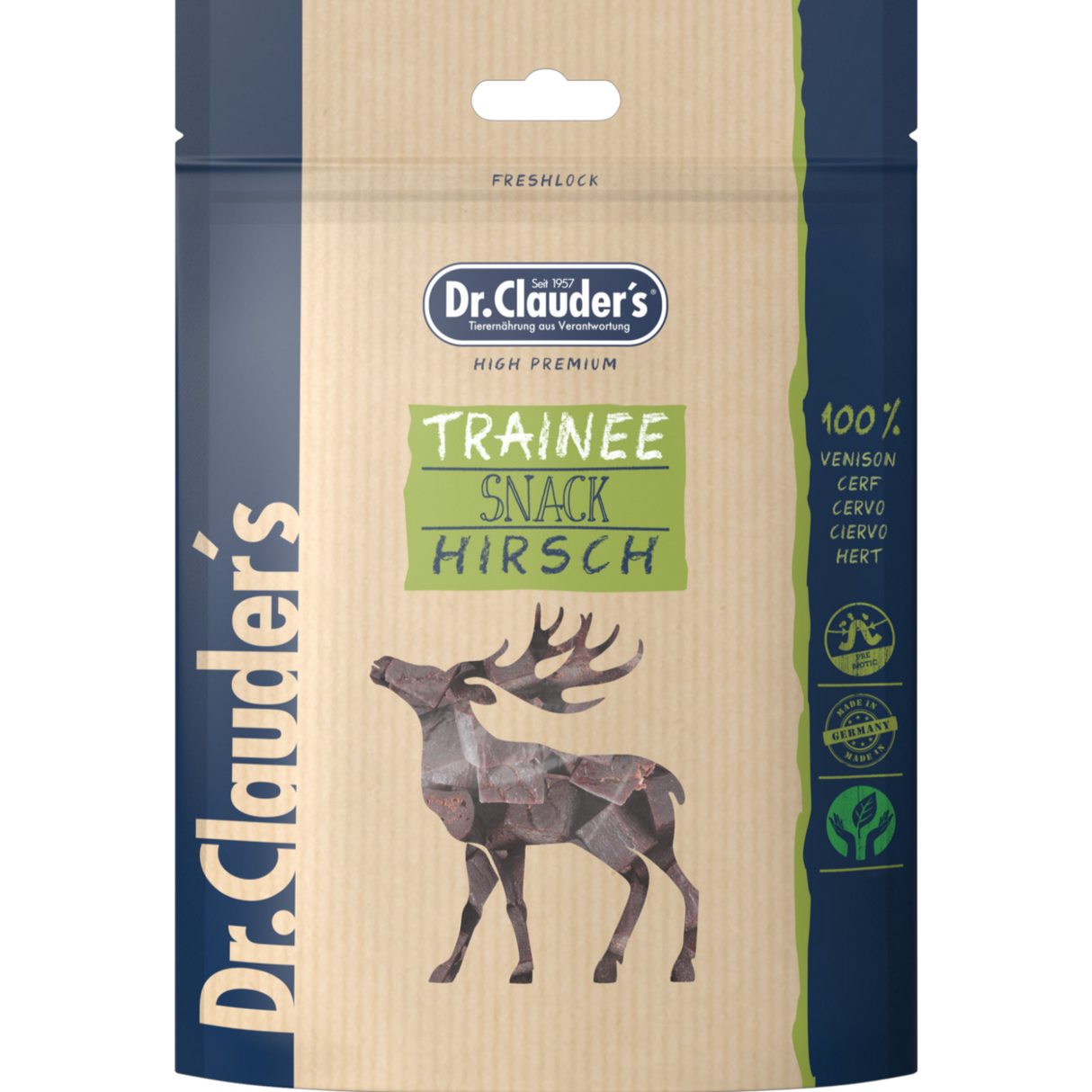 Dr. Clauders Trainee Snack Premium – Hirsch 80g