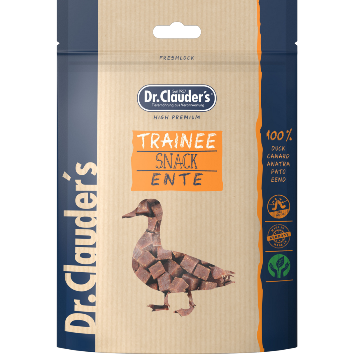 Dr. Clauders Trainee Snack Premium – Ente, 80g