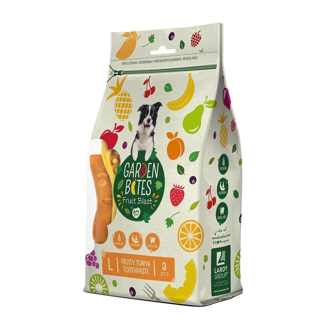 Garden Bites Fruity Tonya Toothpaste – 270 g - 3 Stück à 13,5 cm