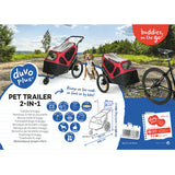 Hunde Fahrradanhänger Pet Trailer 2-in-1