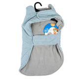 Hundemantel Corduroy grau