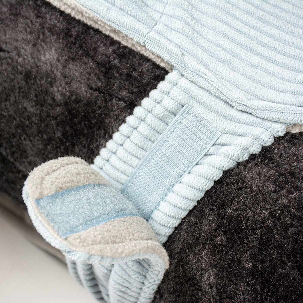 Hundemantel Corduroy grau