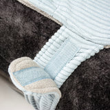 Hundemantel Corduroy grau
