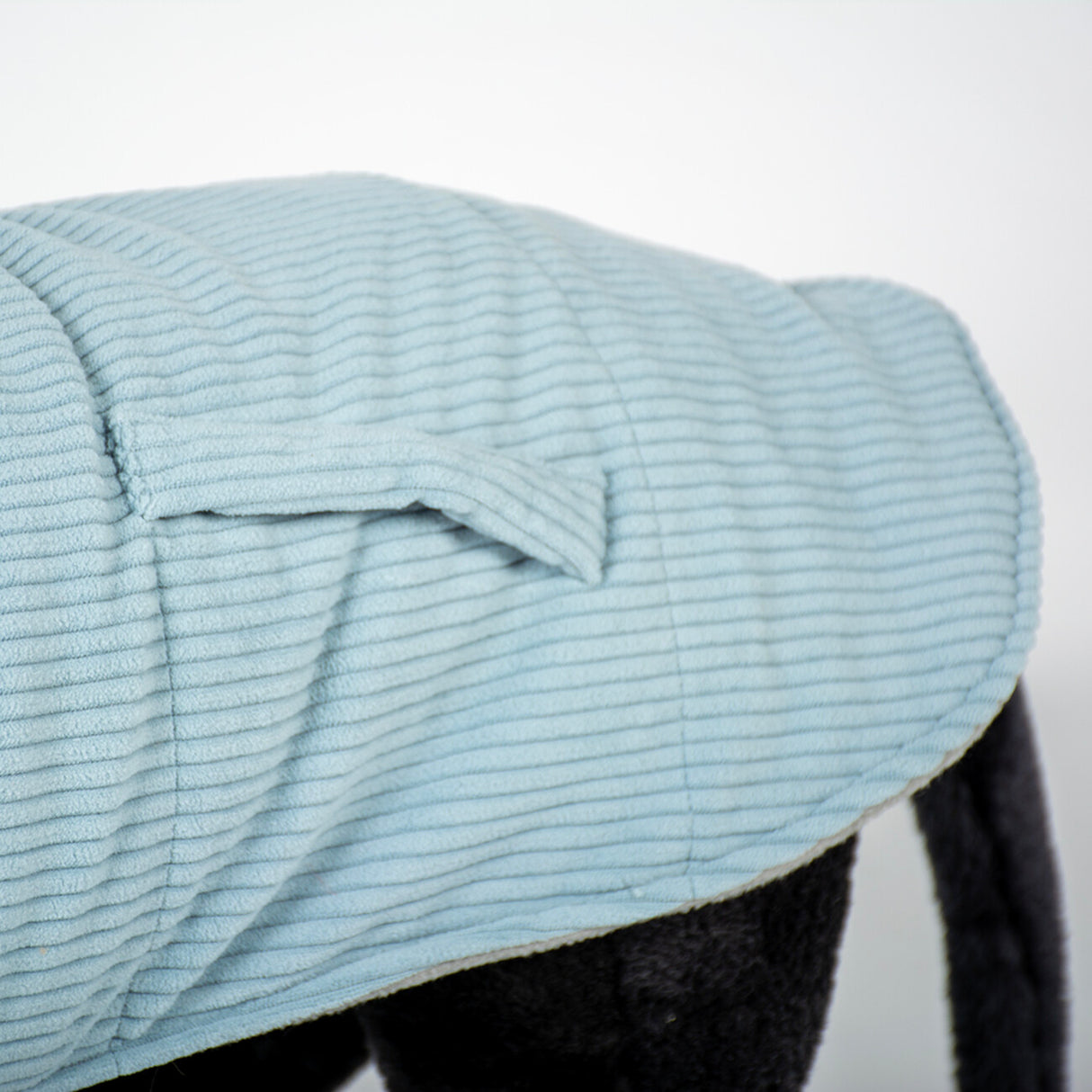 Hundemantel Corduroy grau