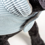 Hundemantel Corduroy grau