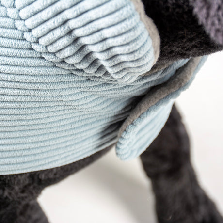 Hundemantel Corduroy grau