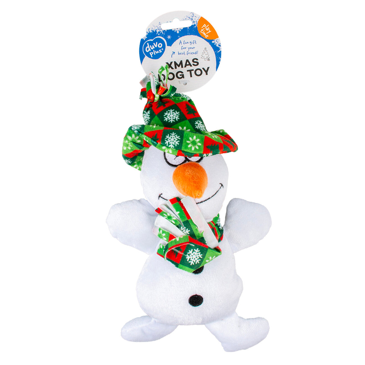 Plüsch Schneemann, Hundespielzeug