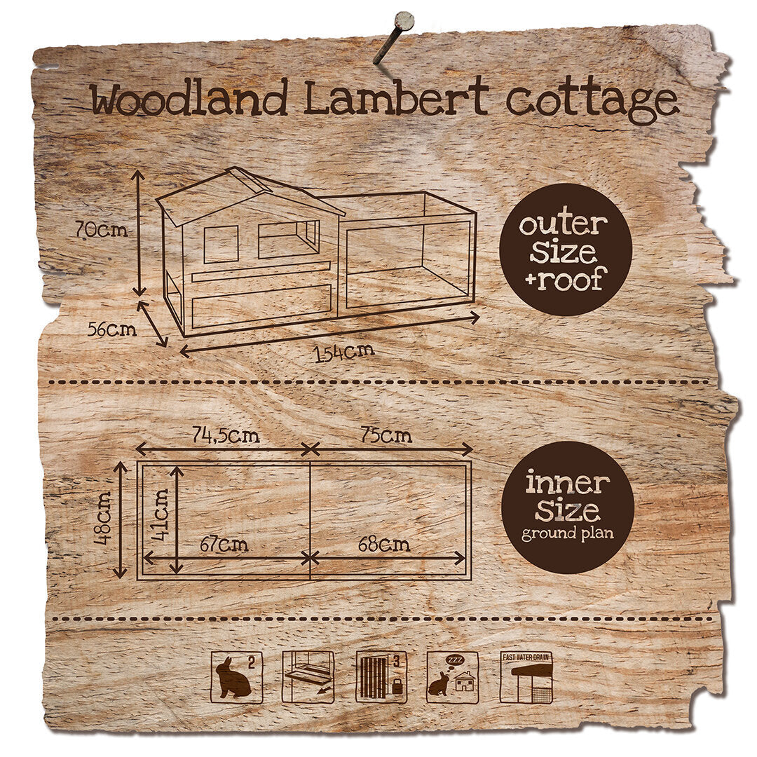 Woodland Kaninchenstall Lambert Cottage