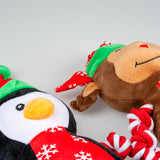Xmas Plüsch Pinguin oder Rentier für Hunde